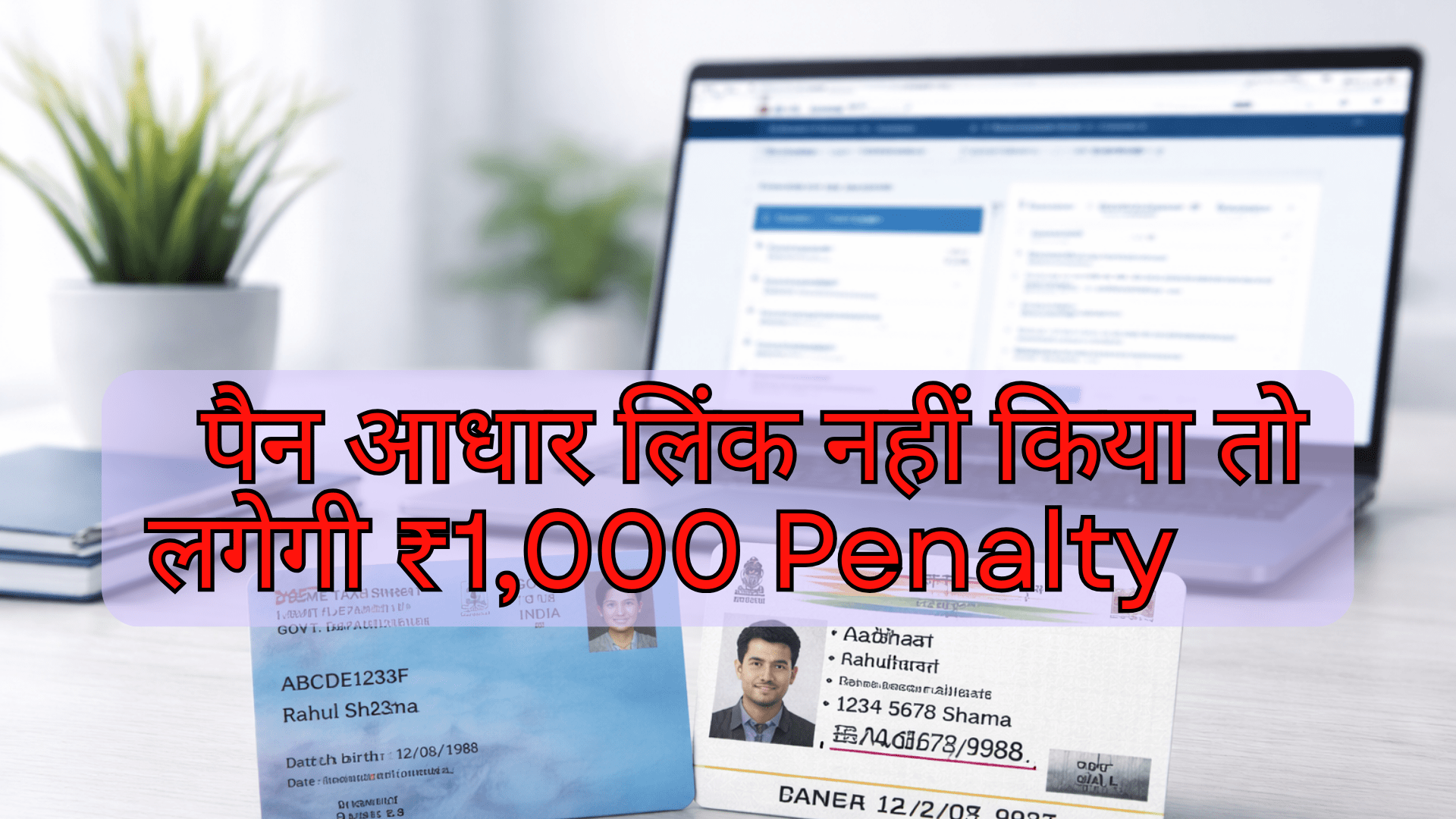 pan aadhar link online process India