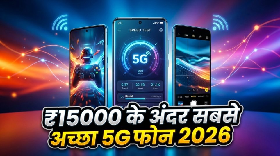 15000 रुपये में सबसे अच्छा 5G फोन 2026 – भारत में टॉप बजट 5G स्मार्टफोन